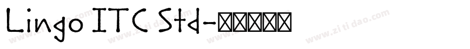 Lingo ITC Std字体转换